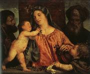  Titian Madonna of the Cherries oil